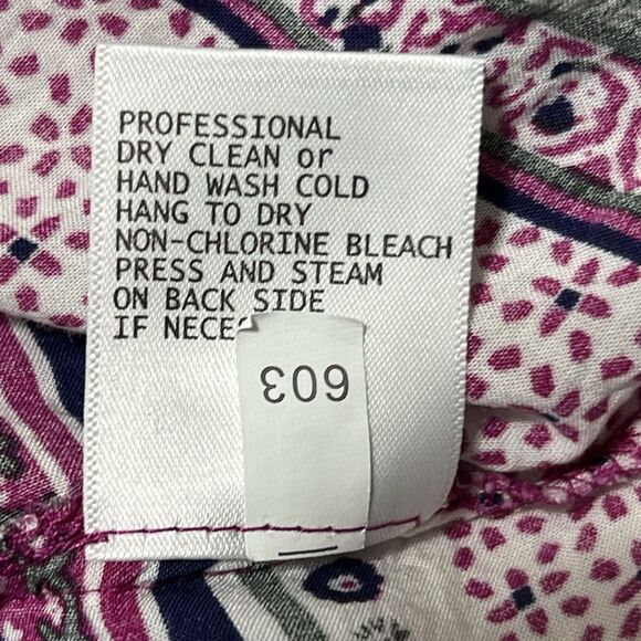 Rose & Rhyme Shirt Womens 1X Peasant Floral Pink - Picture 11 of 16